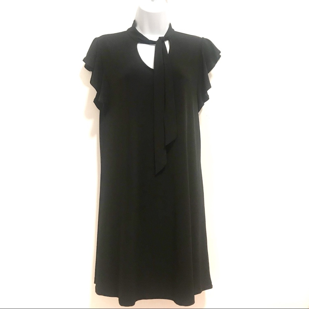 Cheetah B Black Casual Dress Small